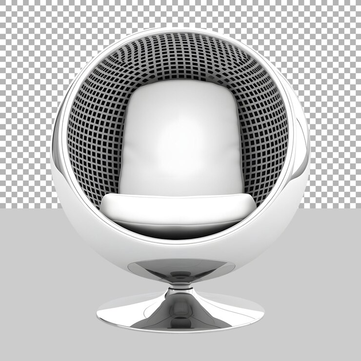 PSD modern couch chair on transparent background ai generated