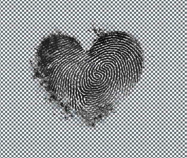 PSD modern couples matching heart art isolated on transparent background