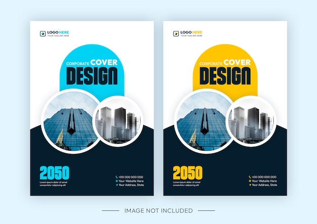 PSD modern creative corporate business book cover design template