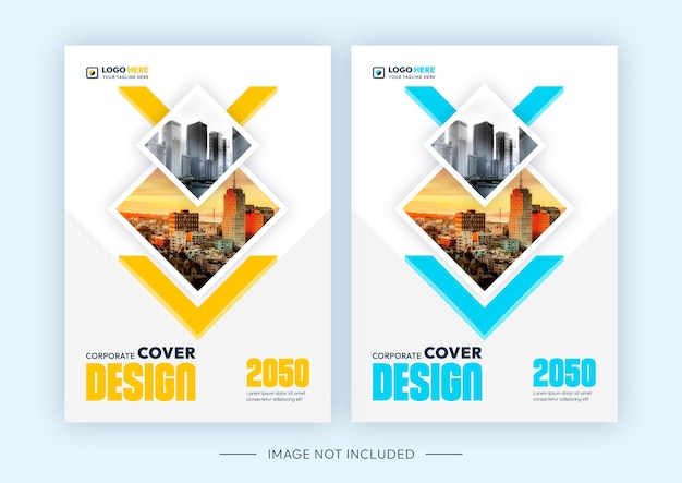 PSD modern creative corporate business book cover design template