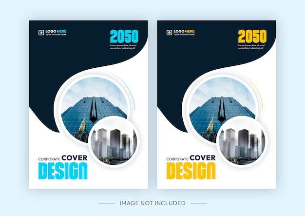 PSD modern creative corporate business book cover design template