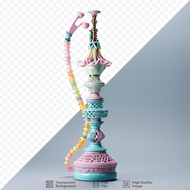 PSD modern design of the hookah on transparent background