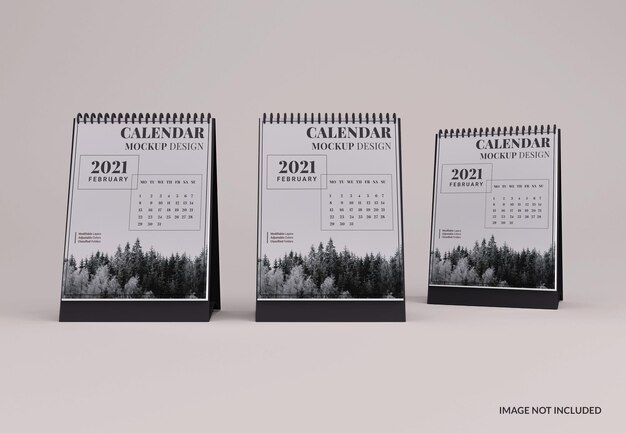 Mockup di calendario da tavolo moderno