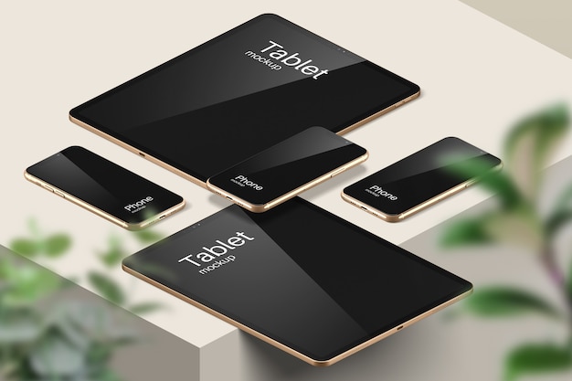 PSD modern devices mockup