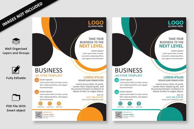 Modern digital marketing agency flyer template