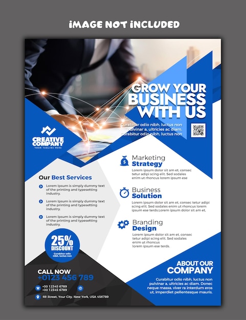 Modern digital marketing flyer