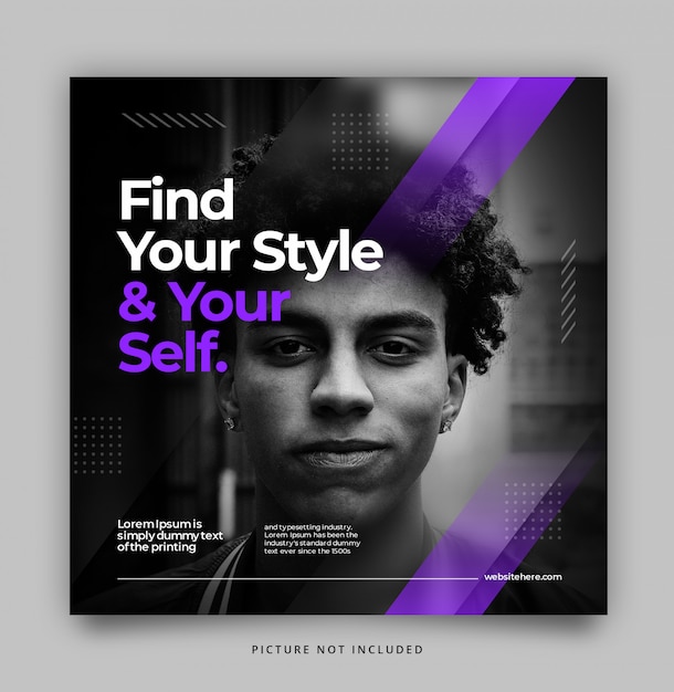 PSD modern dynamic instagram post feed template