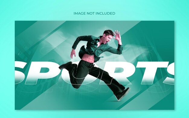 PSD modern and dynamic web poster design template