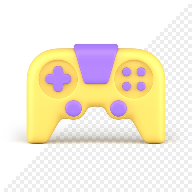 modern electronic gamepad computer joystick for internet video game playing 3d icon realistic illustration