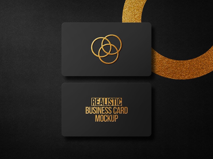 PSD modern and elegant business card mockup