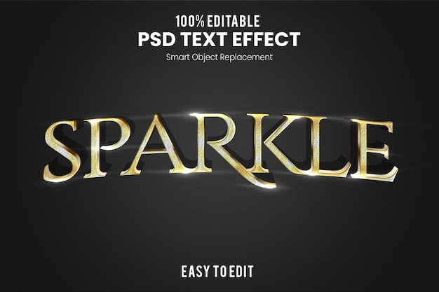 modern elegant gold 3d text effect  