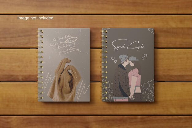 Modern elegant spiraalvormig notebookmodel