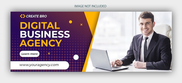 PSD modern facebook banner