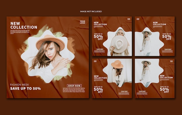 Modern fashion sale banner template