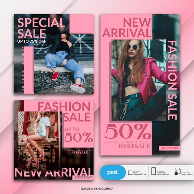 Modern Fashion Web Banner Social Media Template