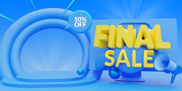 PSD modern final sale background