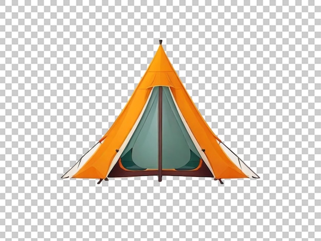 Modern flat icon of tent on white background