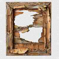 PSD modern frame isolated on transparent background