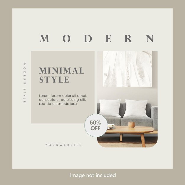 Modern furniture social media post