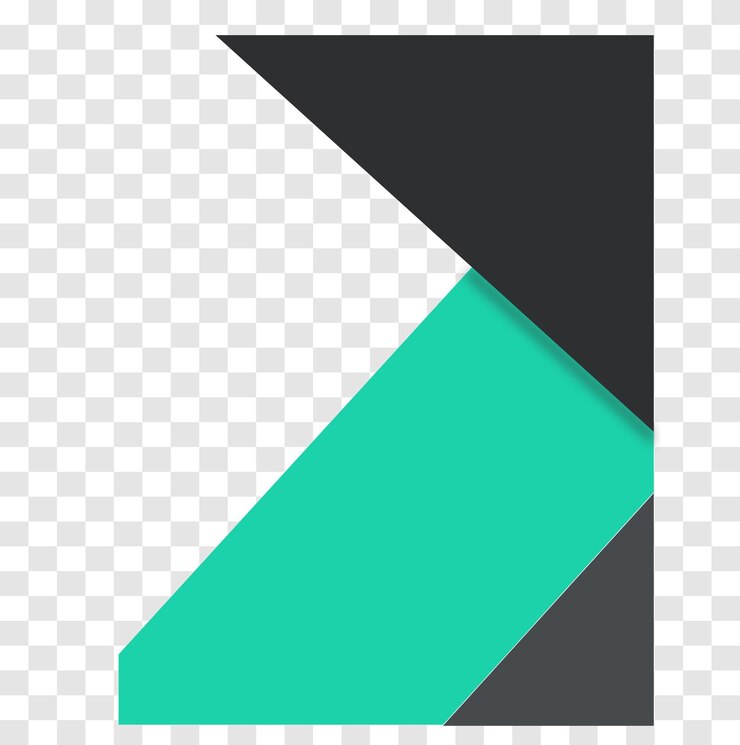 PSD modern geometric corner banner with teal and black layers