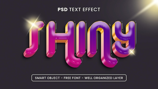 PSD modern gradient text effect