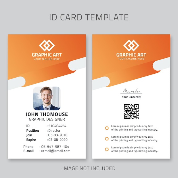 Modern ID Card Template Design
