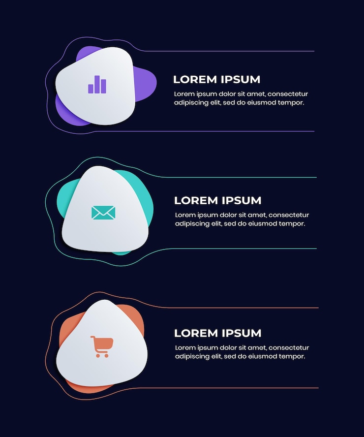 PSD современные инфографические элементы