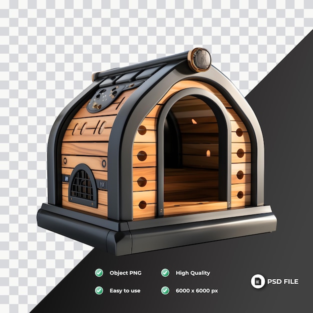 Modern and innovative doghouse soft smooth lighting only png premium psd