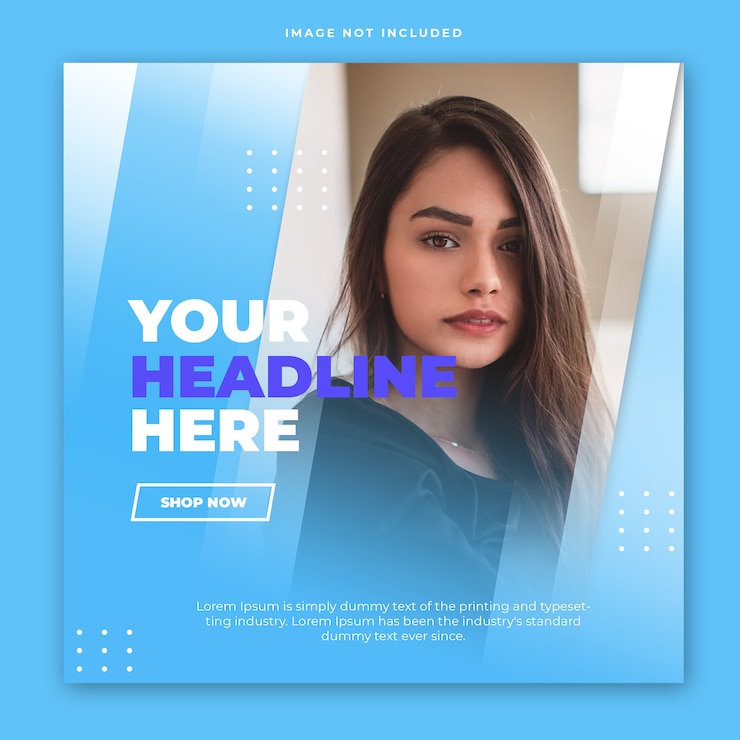 PSD modern instagram post  banner