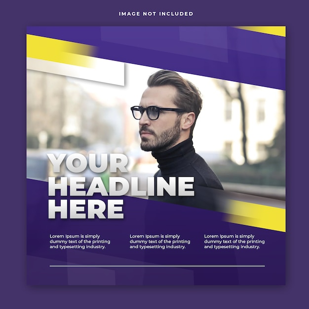 PSD modern instagram post template