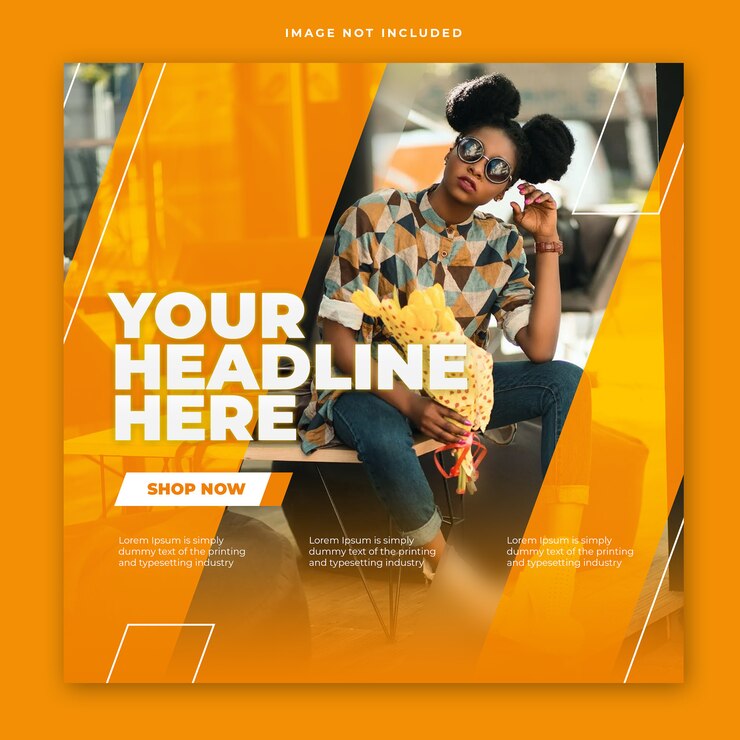 PSD modern instagram post template