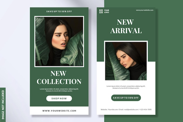 PSD modern instagram stories fashion collection