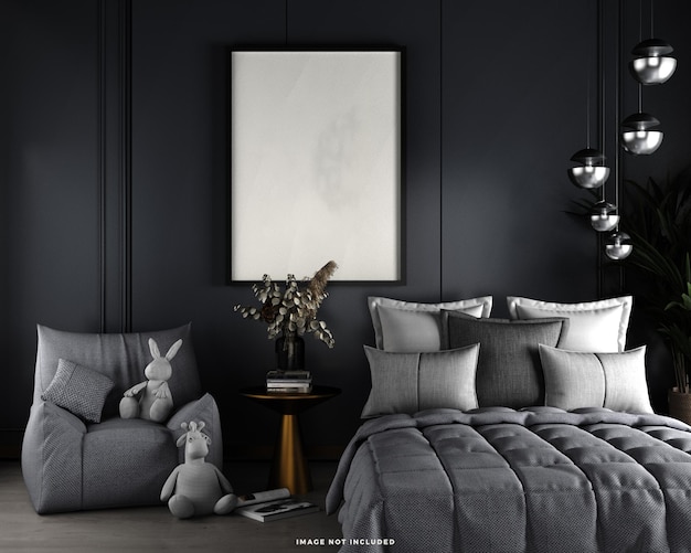 modern interieur in 3D-rendering