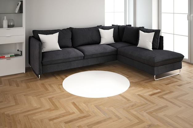 modern interieur van woonkamer