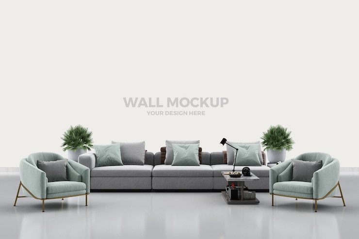 PSD modern interieur woonkamer design