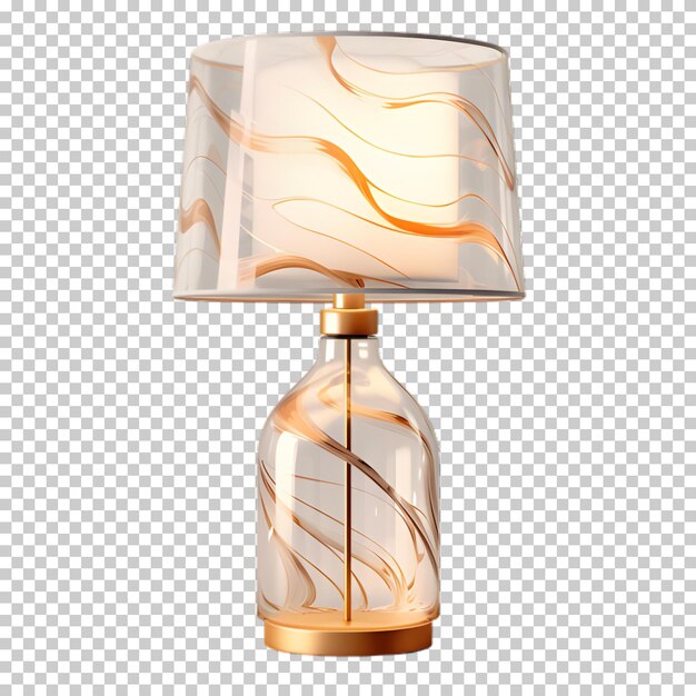 Modern lamp isolated on transparent background