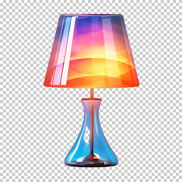 Modern lamp isolated on transparent background