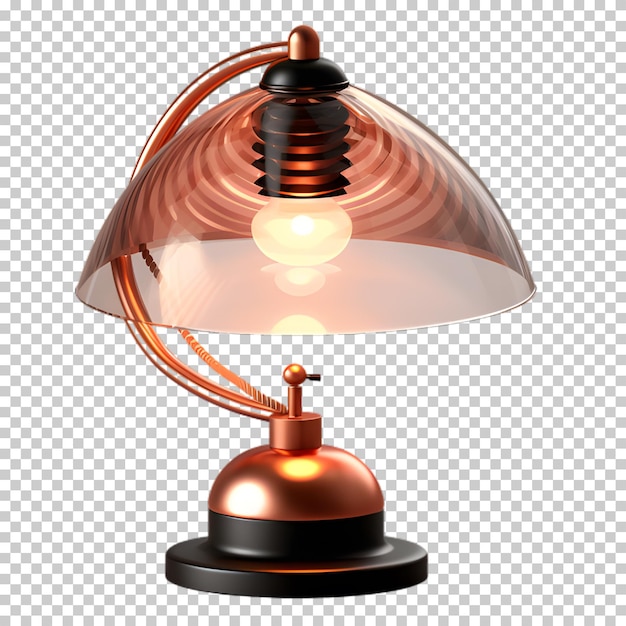 PSD modern lamp isolated on transparent background