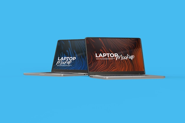 Mockup di visualizzazione dello schermo del laptop moderno