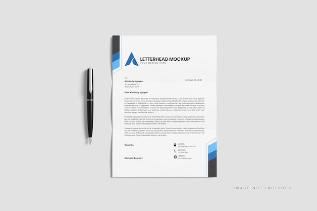 Modern Letterhead Mockup