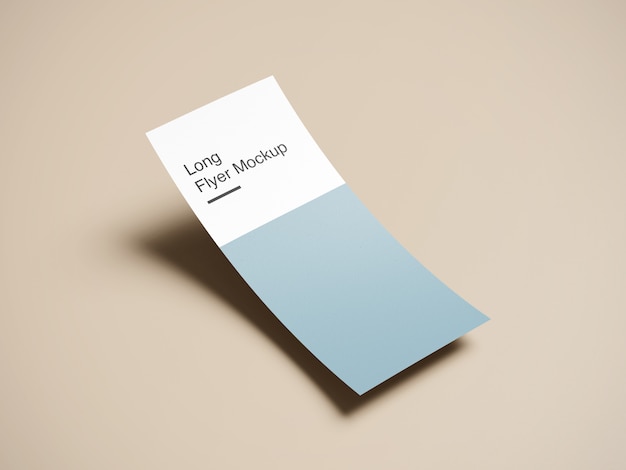modern long flyer mockup design