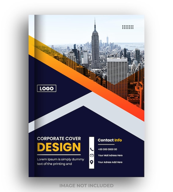 PSD Современные шаблоны обложек для книг, креативный бизнес-шаблон