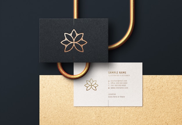 Modern & luxury business card mockup