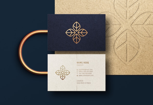 Modern & luxury business card mockup