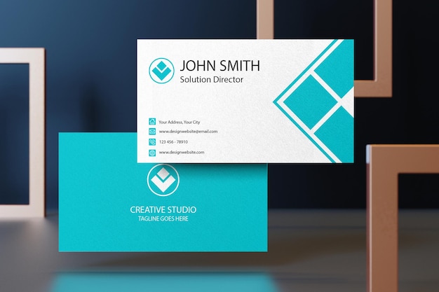 Modern and luxury business card mockup