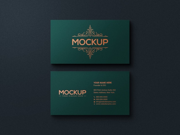 PSD modern & luxury business card mockup