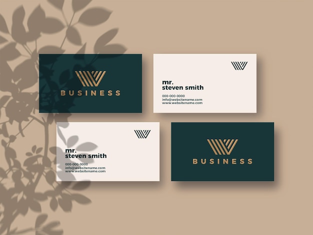 Modern and luxury business card mockup