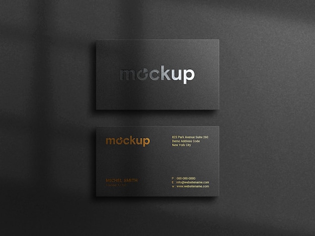 Modern and luxury business card mockup