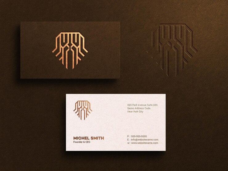 Modern and luxury business card mockup