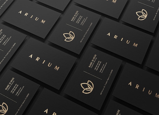 Modern and luxury business card mockup